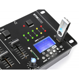 Vexus	STM3030 4-Kanaals Mixer USB/MP3/BT/REC