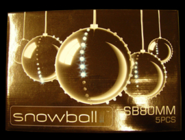 Snowball 8cm 5 stuks