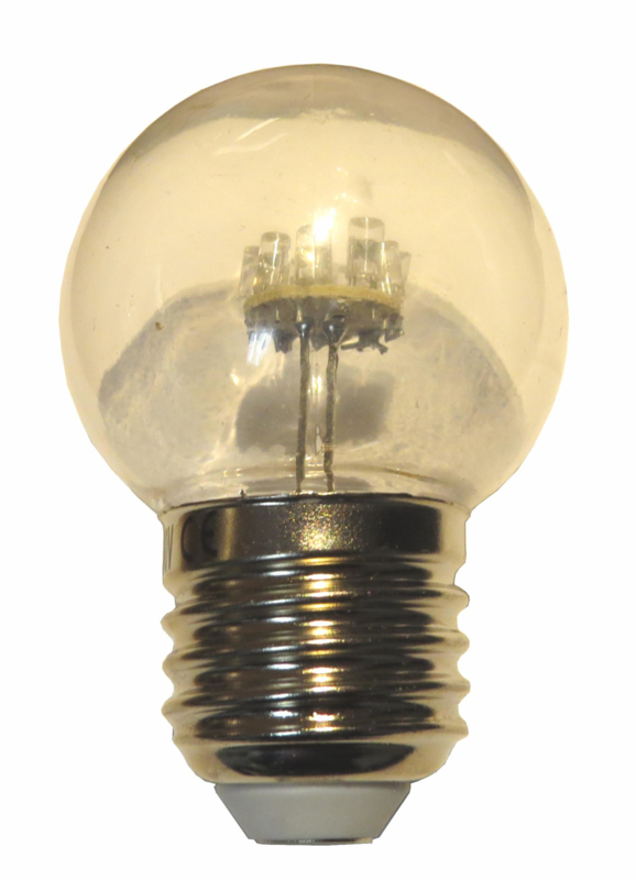 10 stuks LED lamp helder 0,7watt warmwit 2000K