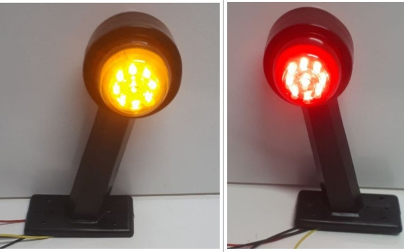 Breedtelamp Oranje/Rood 10-30v 18 LED