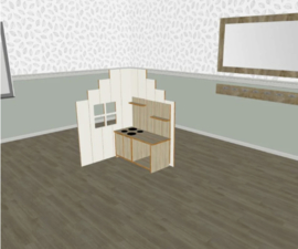 Speelse L- vorm trapgevel hoog