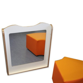 Grondbox themapaneel spiegel wit