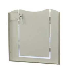 Grondbox paneel deur wit