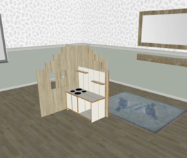 Speelse huishoek + vorm trapgevels hoog