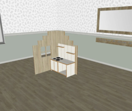 Speelse L- vorm trapgevel hoog
