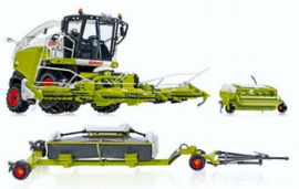 Claas Jaguar 860 met orbis750 en Pickup + Claas Direct Disc 520