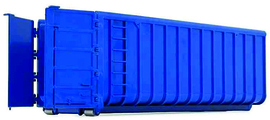 Haakarm container 40m3 in blauw MM2301-01.