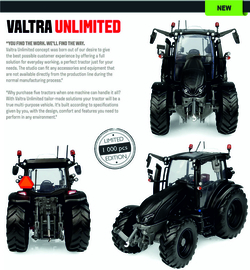 Valtra G135 Unlimited Matt Black Limited Edition 1000 # 1:32 UH6440 2022.