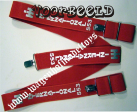 Custom Suspender with your own Text and Logos