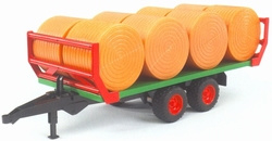 Bale transporter with 8 round bales Bruder BRU02220 Scale 1:16