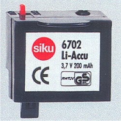 Li-Battery 3.7V 200mAh, Siku Si6702