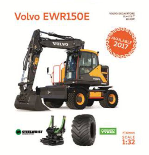 Volvo EWR150E wielkraan. Nokian AT Collections.  AT3200100. Schaal 1:32