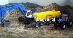 Set Liebherr Crane and NH with trailer Scale 1:87
