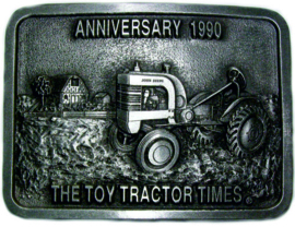 John Deere L Anniversary 1990 The Toy Tractor Times Belt Buckle JDL015