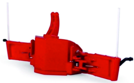 Tractor Safety Bumper with weight in Massey Ferguson Red UH6250. 1:32