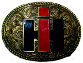 IH logo Custom Cast For I.H. Farmall Riem Gesp IH116-1984.