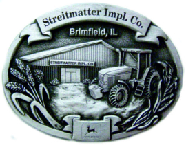 John Deere Streitmatter Impl.CO Belt Buckle JD STR180.