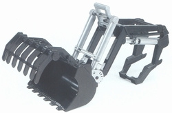 Front loader for tractors from the 02000 series. Bruder BRU Scale 1:16