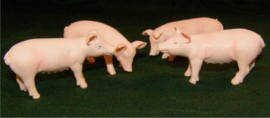 4 varkens - KG571905 - Kids Globe Schaal 1:32