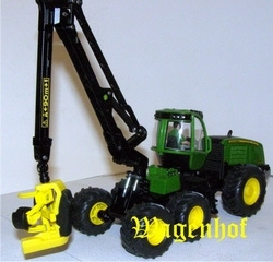 John Deere Bomen oogstmachine.  Siku Schaal 1:32