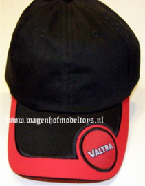 Valtra cap zwart/rood met zwarte sandwich rand