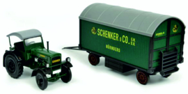 Deutz F3 with roof and Schenker trailer SC07819 1:32