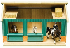 Horse stable with 2 boxes and storage. KG610002 Kids Globe Scale 1:24