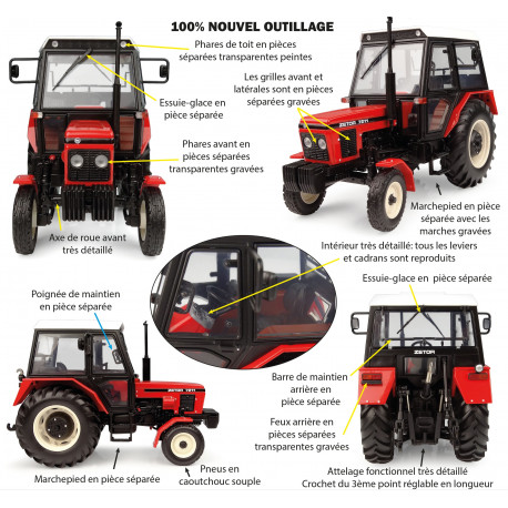 ZETOR 7211 trekker 2WD met cabine UH6717.