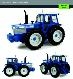 Ford County 1474 tractor UH4032 Universal hobbies Scale 1:32
