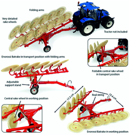 Enorossi Double grass rake UH63.56