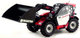 Manitou MLT 635 Teleskooplader met bak en pallet lepels Wi77850 1:32.