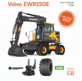 Volvo EWR150E wheel crane. Nokian AT Collections. AT3200100. Scale 1:32