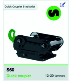 Steelwrist SQ60-5Quick Coupler AT3200108