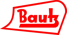 Bautz logo op vlag +/- 35X50 cm.