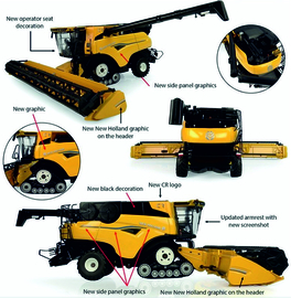 New Holland CR10.90 Combine 2023 UH6349. 1:32.