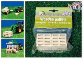 8 houten pallets. -KG610761 - Kids Globe Schaal 1:32