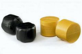 Black and Yellow bales. 4 pieces. Bruder BRU02345 Scale 1:16