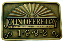 John Deere Day 1992 Belt Buckle JDC1992.