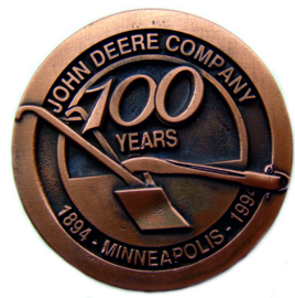 John Deere Company 100Years 1894-1994 Minneapolis Belt Buckle SPEC C LE.