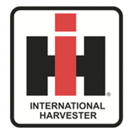 International Harverster logo op vlag +/- 35X50cm