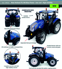 New Holland T5.140 Blue power low roof UH6223.