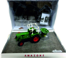 Deutz D 6005 met kunstmeststrooier in set UH5371 1:32