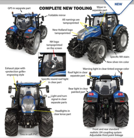 NEW HOLLAND BLUE POWER T7.225 UH7201. 2026