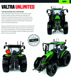 Valtra G135 Unlimited Ultra Green Limited Edition 1000 # 1:32 UH6441 2022