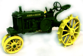 JOHN DEERE P serie op staal 2 Cilinder Club 1995  60e verjaardag. 1:16