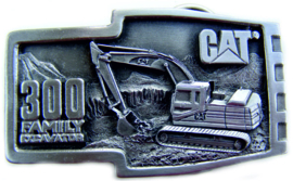 CAT FAMILY EXCAVATOR Belt Buckle NOR960668 (1996).