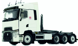 RENAULT T-series in White with Meiller hooklift MarGe Models MM2237-01.