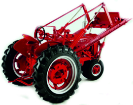 Farmall MD tractor met voorlader prec model no:10 ERTL 4599 1:16.