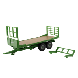 Flatbed trailer in Groen BR43414.