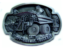 CAT OFF-HIGHWAY TRUCKS Belt Buckle NOR960520 (1995).